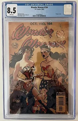 Buy DC COMICS WONDER WOMAN #184 2002 Steampunk Adam Hughes Cover Art CGC 8.5 • 79.99£