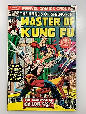 Buy MASTER OF KUNG FU #29 Hands Of Shang-Chi 1975 🔑🔑 1st Razor Fist MARVEL COMICS • 23.64£