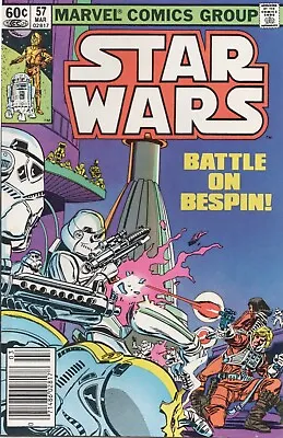 Buy Vintage Star Wars Comics #57 Battle On Bespin Marvel March 1982 • 11.99£