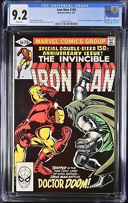 Buy The Invincible Iron Man #150 - WHT PGS - CGC 9.2 • 102.93£