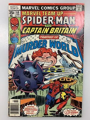 Buy Marvel Team-up #66 : Spider-man & Captain Britain 1977 Murder World Mid-grade • 18.39£