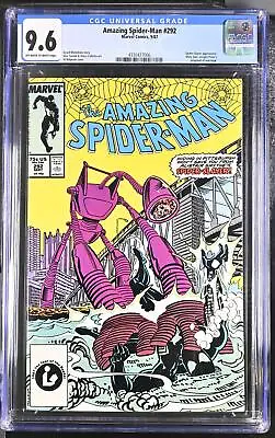 Buy Amazing Spider-Man 292 CGC 9.6 1987 4330427006 Spider-Slayer Appearance • 70.95£
