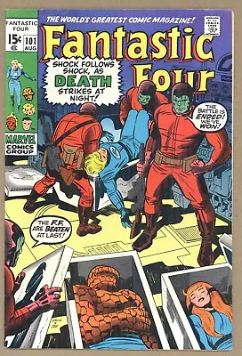 Buy Fantastic Four 101 FVF Kirby! Ben Sue Reed Johnny Alicia 1970 Marvel Comics U319 • 25.47£