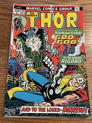 Buy THOR #217 VF First Appearance Krista Valkyrie 1973 Marvel MCU • 11.87£