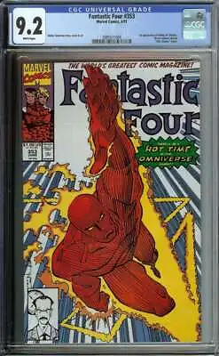 Buy Fantastic Four #353 Cgc 9.2 White Pages // 1st Appearance Mobius 1991 • 63.22£