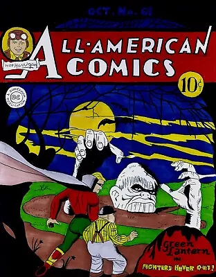Buy All American Comics # 61 Cover Recreation 1st Solomon Grundy Original Comic Art • 239.85£