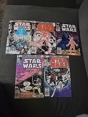 Buy Marvel Star Wars 5 Comic Lot #34, 72, 74, 75 & 76 Newstand Edition • 31.66£