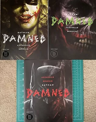 Buy Batman Damned 1-3 Azzarello Bermejo 1st Edition Uncensored  Black Label Dc Comic • 41.17£