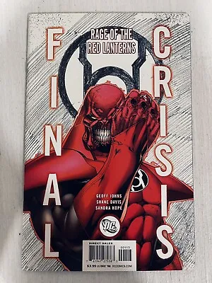 Buy Rage Of The Red Lanterns Final Crisis #1 Sketch Variant DC Comic Book NM Rare • 50.94£