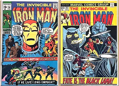 Buy Iron Man #34 & 53 (1971-72) Vg+/vgfn Lot Of 2 Bronze Age Marvel Comics • 27.01£