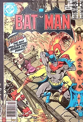 Buy 1979 Batman #318 Dec Dc Comics Introducing The Firebug  Z2400 • 23.18£