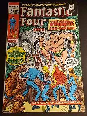 Buy Fantastic Four 102, Marvel Comics 1970, Submariner App, Last Kirby Art In FF 😔  • 39.40£