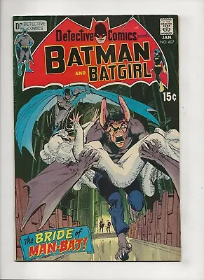Buy Detective Comics #407 (1971) Batman Man-Bat FN/VF 7.0 • 38.63£