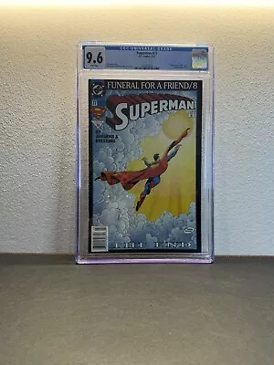 Buy 🔥 Superman #77 NEWSSTAND CGC 9.6 Funeral For A Friend Part 8 WHITE PAGES • 47.43£