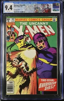 Buy Uncanny X-Men #142 CGC 9.4 NEWSSTAND 1981 Custom Label COMBINE SHIPPING • 111.21£