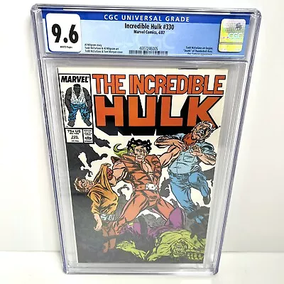 Buy Incredible Hulk #330 CGC 9.6 Todd McFarlane Doc Samson White Pages • 94.87£