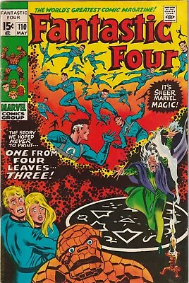 Buy Fantastic Four #110 Marvel Mid-Grade 1971 1st Cover Appearance Agatha Harkness • 20.11£