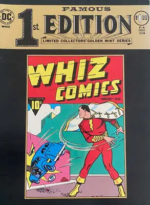 Buy Famous 1st Edition Whiz Comics 1940 Treasury Edition  - DC - 1974 • 19.95£