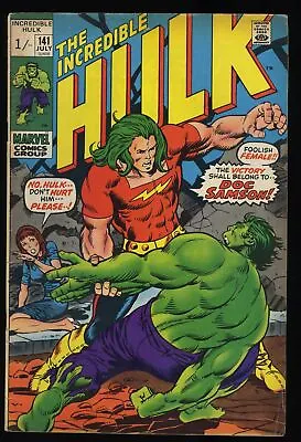 Buy Incredible Hulk #141 FN- 5.5 UK Price Variant 1st Appearance Doc Samson!! • 70.34£