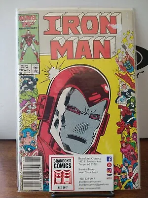 Buy Iron Man #212 1986 Newsstand • 7.60£
