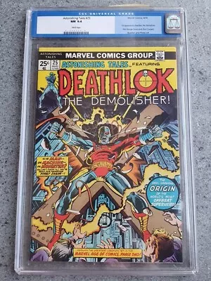 Buy Astonishing Tales #25 Cgc 9.4 White Pages 1st Appearance Deathlok Perez (sa) < • 699.99£