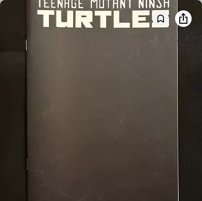 Buy TMNT #1 All Black Blank Sketch Cover - NYCC Exclusive - Only 250 Printed • 55.40£