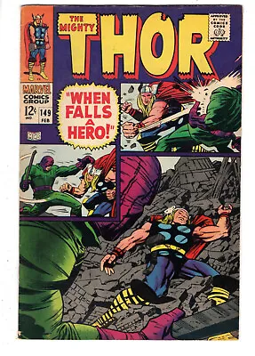 Buy Thor #149 (1968) - Grade 7.0 - 2nd Appearance Of Wrecker - When Falls A Hero! • 40.03£