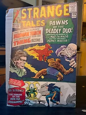 Buy Strange Tales #126 (Marvel 1964) 1st Dormammu And Clea. Ditko Art VG+ (4.5) • 150£