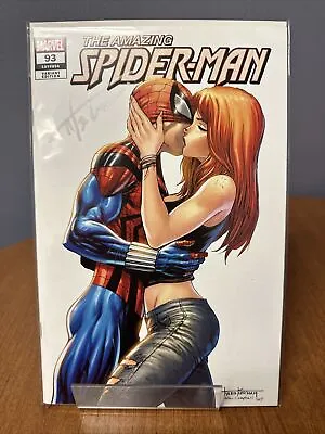 Buy Amazing Spider-Man #93 Tyler Kirkham Exclusive Signed W/ COA Mary Jane Kiss • 20.19£