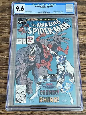 Buy 1991 Amazing Spider-Man #344 Marvel Comics 1st Cletus Kasady Carnage CGC 9.6 Key • 118.58£