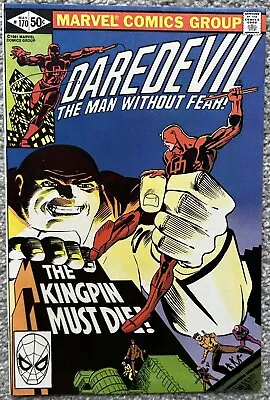Buy Daredevil Comic #170 (marvel,1981) 1st Kingpin In Daredevil Bronze Age ~ • 44.37£