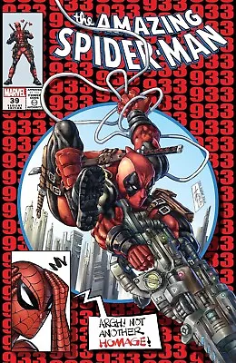 Buy Amazing Spider-man #39 Alan Quah Deadpool Homage Mcfarlane 300 Trade Variant-a • 23.75£