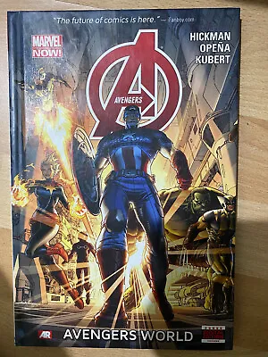 Buy Avengers World Hardback Hardcover Graphic Novel Marvel Comics Hickman Opena • 9.95£
