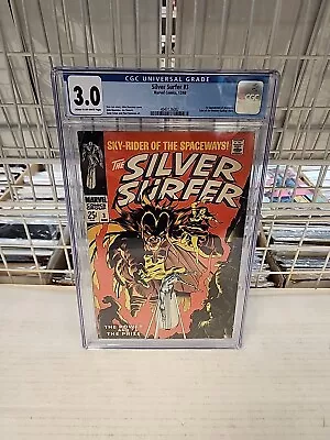 Buy 1968 Marvel Comics Silver Surfer 3 CGC 3.0 CR-OW 1st Mephisto • 251.38£