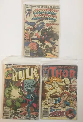 Buy Marvel Comics  Hulk #286, Aug 1983, Thor #362 June 1987, Captain America #273 (J • 9.48£