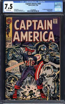 Buy Captain America #107 Cgc 7.5 Ow Pages // 1st Appearance Of Doctor Faustus • 67.20£