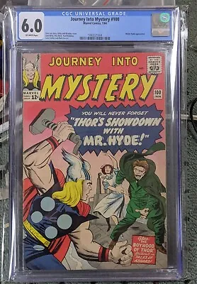 Buy Marvel Comics Journey Into Mystery #100 Marvel Comics CGC 6.0 Thor • 178.10£