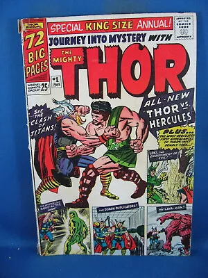 Buy Journey Into Mystery K S Annual 1 Thor Fa G  1965 Marvel Low Grade • 39.75£