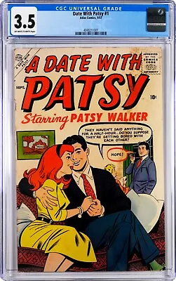 Buy A Date With Patsy #1 CGC 3.5 (Sep 1957, Atlas) Starring Patsy Walker, One-Shot • 139.92£