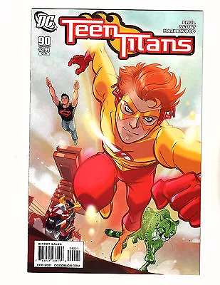 Buy Teen Titans #90 (2011, DC) VF/NM 1:10 Variant Cover By Karl Kerschl Kid Flash • 4.37£