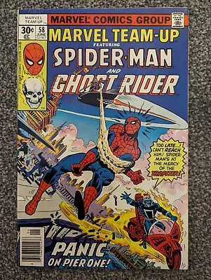 Buy Marvel Team Up 58. Marvel 1977. Spider-Man, Ghost Rider. Combined Postage • 2.49£