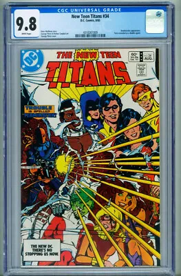 Buy NEW TEEN TITANS #34 CGC 9.8 Comic Book DEATHSTROKE Issue-4318361009 • 113.53£