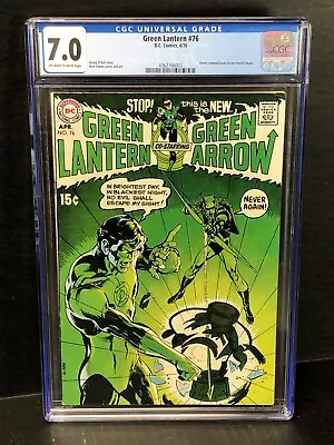 Buy Green Lantern #76 - Neal Adams Art & Cover - Dc Comics/1970 - Cgc 7.0 • 524.86£