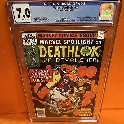 Buy Marvel Spotlight 33 CGC 7.0 Deathlok 1st Devil Slayer Marvel Comics 1977 Mint • 31.61£