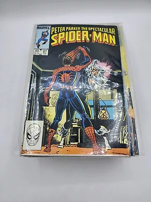 Buy Spectacular Spider-Man #87 Reveals Identity To Black Cat Marvel Comics 1983 • 14.23£