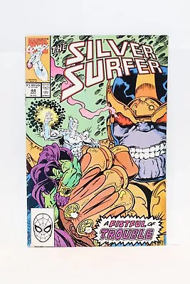 Buy Marvel Comics The Silver Surfer #44 Dec. 90' *1st App Of The Infinity Gauntlet* • 36.11£