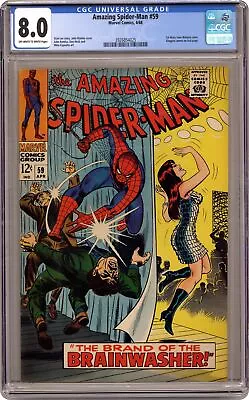 Buy Amazing Spider-Man #59 CGC 8.0 1968 3926854025 • 313.24£
