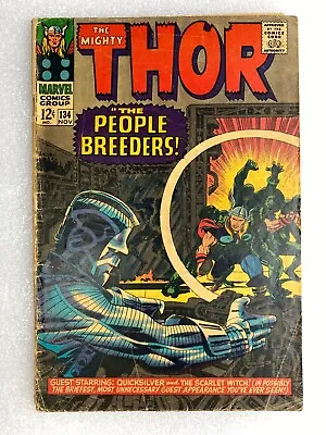 Buy Thor #134 1st Appearance High Evolutionary 1966 Key Gotg #3 Mcu Villain • 79.99£