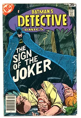 Buy Batman Detective Comics #479 DC Comics 1978 Sign Of The Joker VG-F • 3.94£
