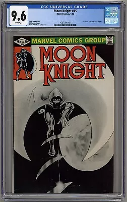 Buy Moon Knight #15 Cgc 9.6 White Pages Marvel Comics 1982 • 51.39£